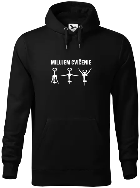Pánska mikina Milujem cvičenie