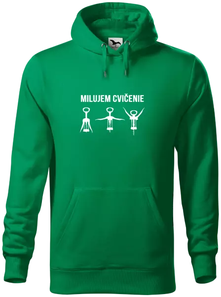 Pánska mikina Milujem cvičenie