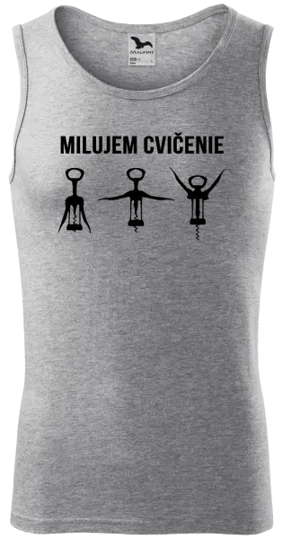 Pánske tielko Milujem cvičenie
