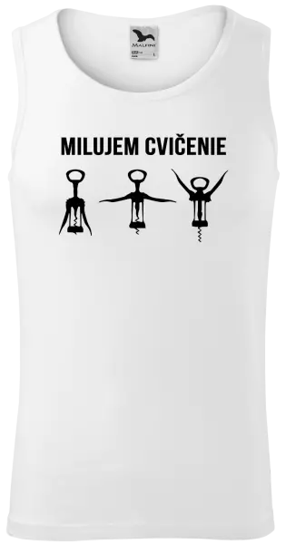 Pánske tielko Milujem cvičenie