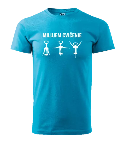 Pánske tričko Milujem cvičenie