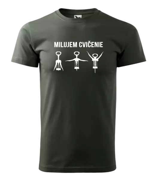Pánske tričko Milujem cvičenie