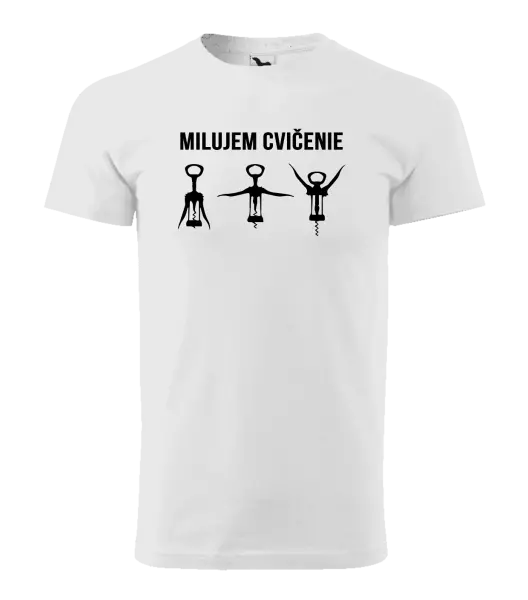 Pánske tričko Milujem cvičenie