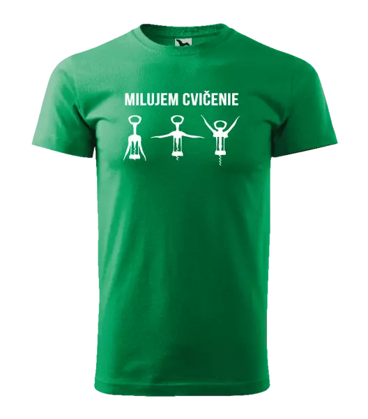 Pánske tričko Milujem cvičenie