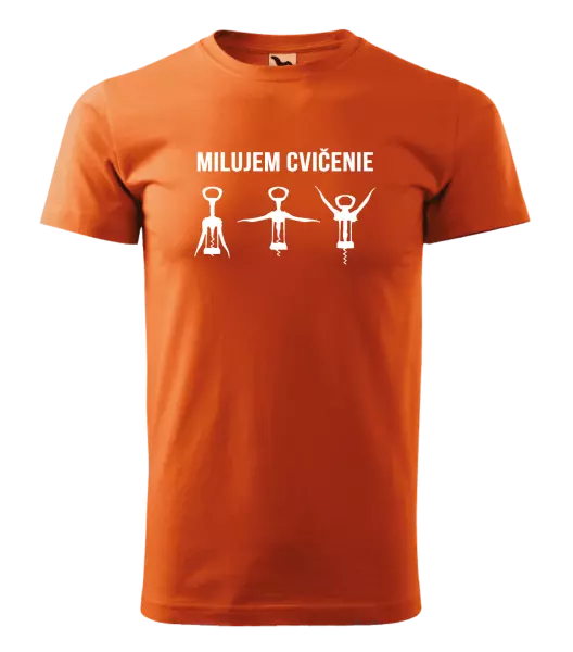 Pánske tričko Milujem cvičenie