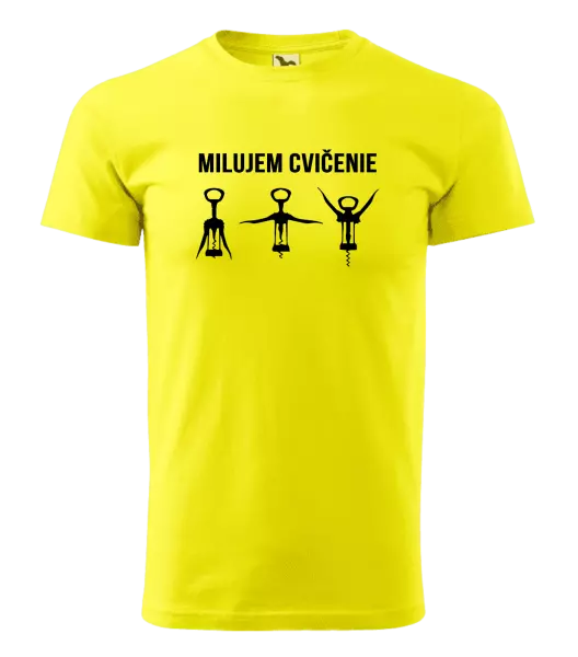 Pánske tričko Milujem cvičenie
