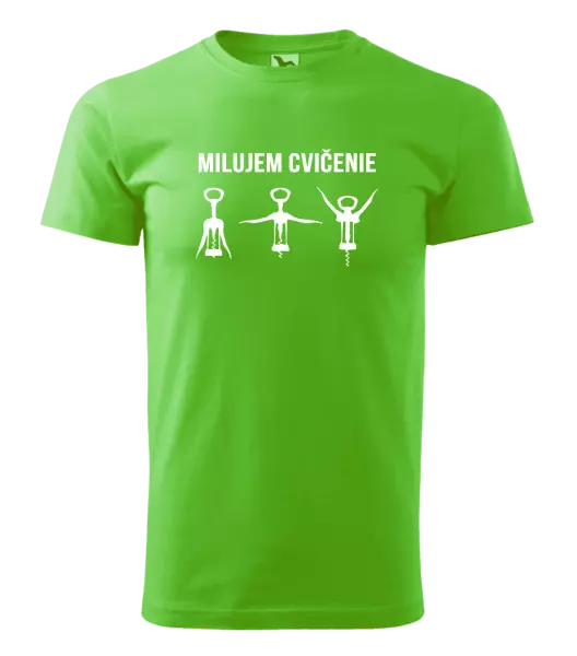 Pánske tričko Milujem cvičenie