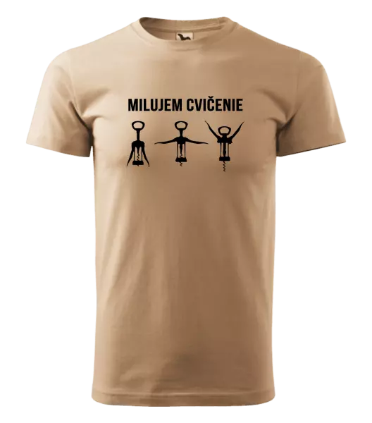 Pánske tričko Milujem cvičenie