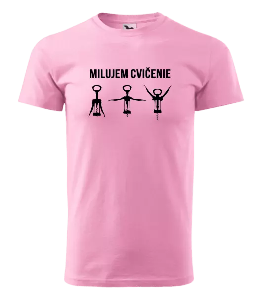 Pánske tričko Milujem cvičenie