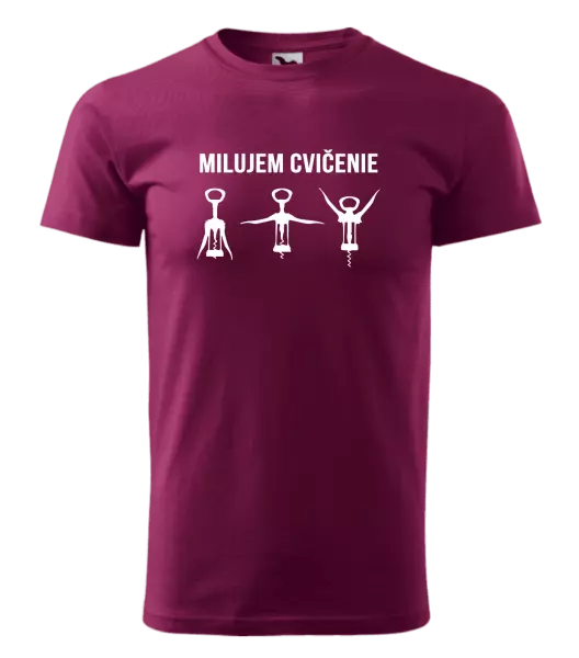 Pánske tričko Milujem cvičenie