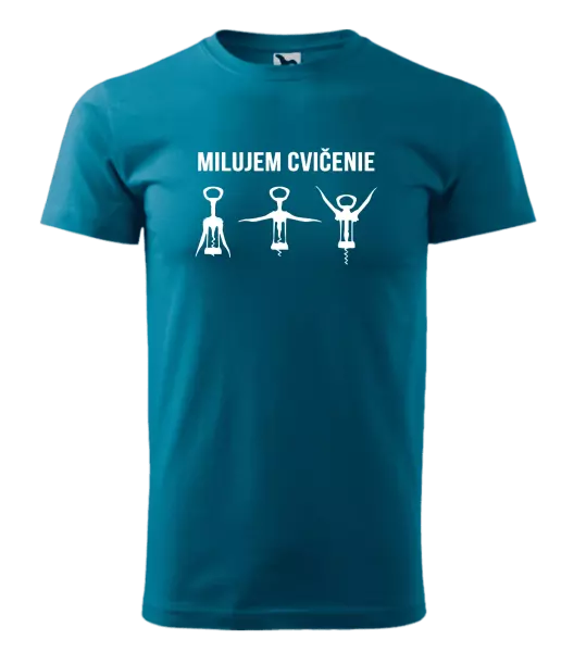 Pánske tričko Milujem cvičenie