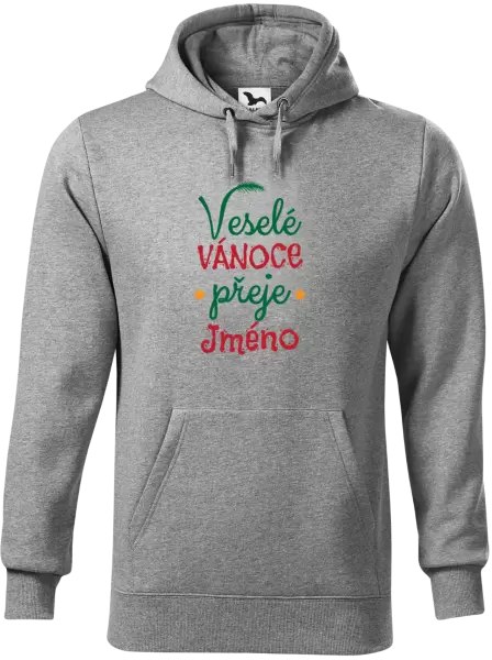Pánská mikina Veselé Vánoce přeje