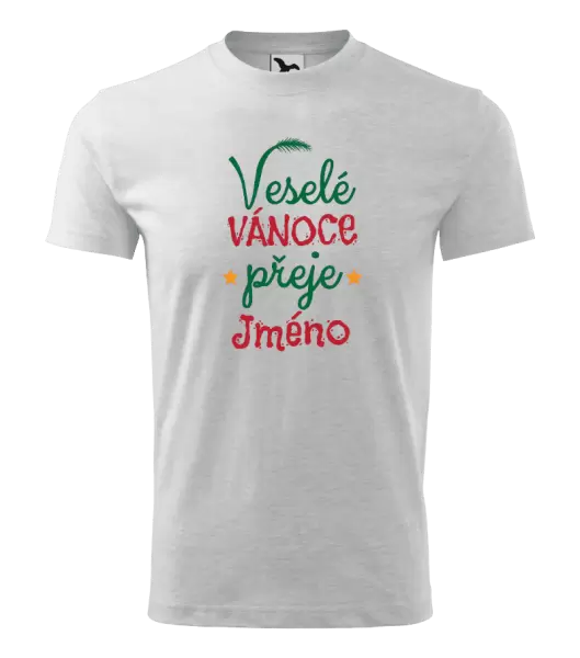 Dětské vánoční tričko Veselé Vánoce přeje