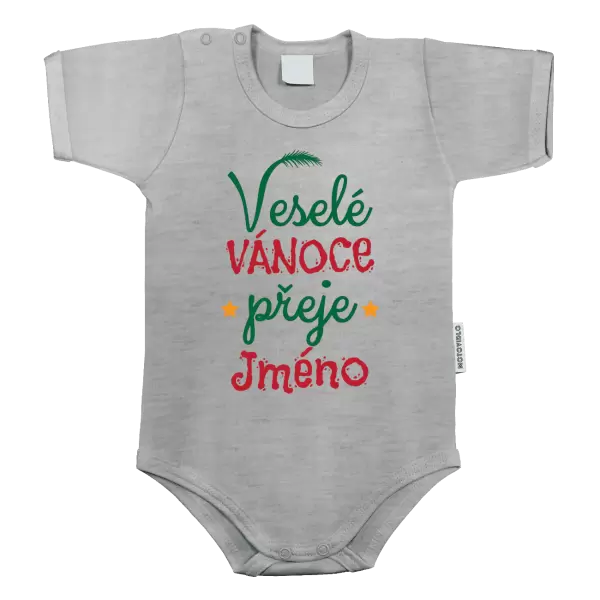 Dětské body Veselé Vánoce přeje