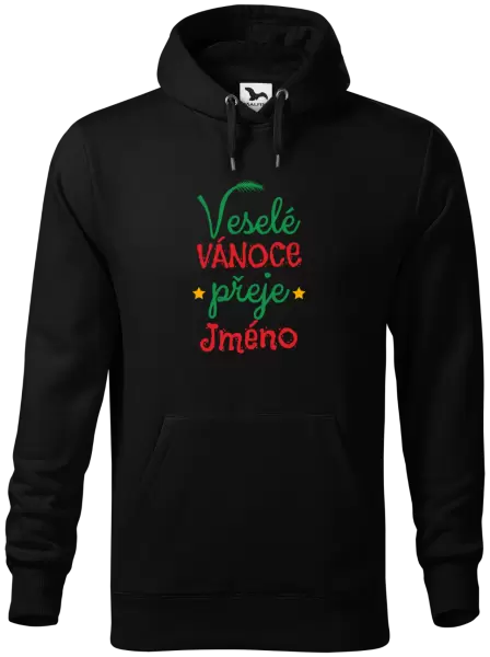 Pánská mikina Veselé Vánoce přeje