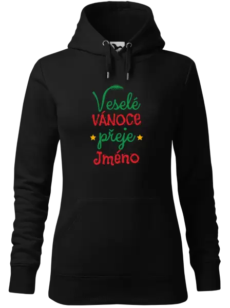 Dámská vánoční mikina Veselé Vánoce přeje