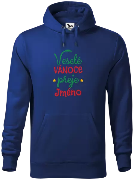 Pánská mikina Veselé Vánoce přeje