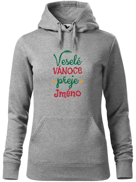 Dámská vánoční mikina Veselé Vánoce přeje
