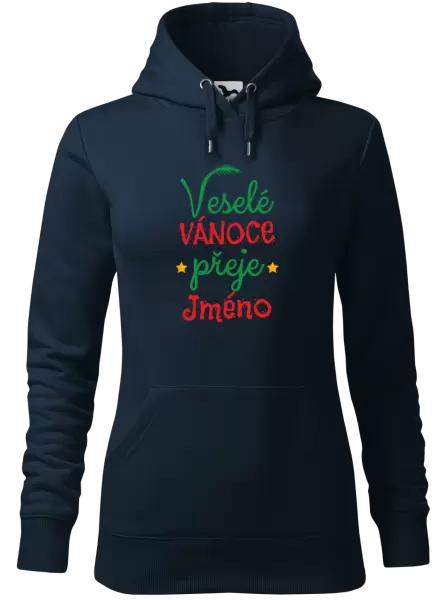 Dámská vánoční mikina Veselé Vánoce přeje