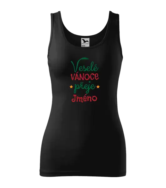 Dámské vánoční tílko Veselé Vánoce přeje