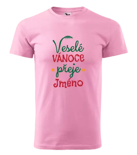 Pánské vánoční tričko Veselé Vánoce přeje