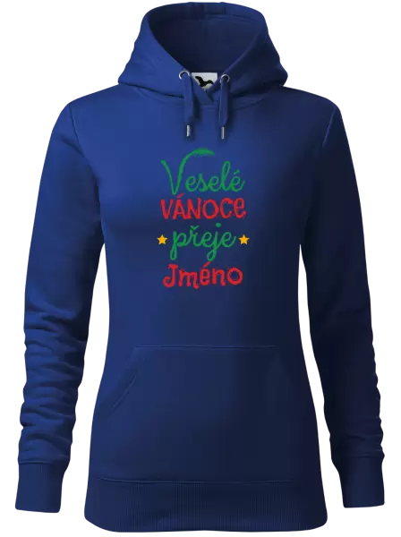 Dámská vánoční mikina Veselé Vánoce přeje