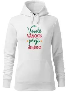 Dámská vánoční mikina Veselé Vánoce přeje