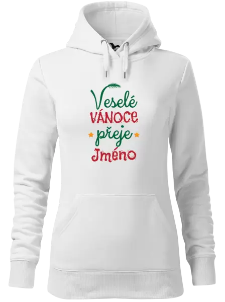 Dámská vánoční mikina Veselé Vánoce přeje