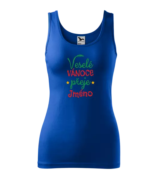 Dámské vánoční tílko Veselé Vánoce přeje