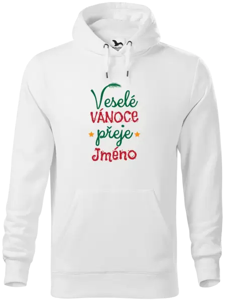 Pánská mikina Veselé Vánoce přeje