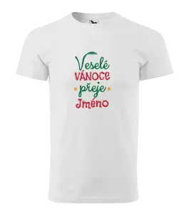 Pánské vánoční tričko Veselé Vánoce přeje