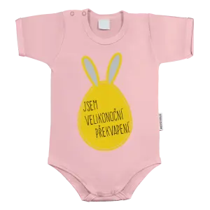 Dětské body s krátkým rukávem Jsem velikonoční překvapení