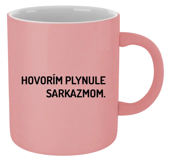 Hrnček metalický Hovorím plynule sarkazmom