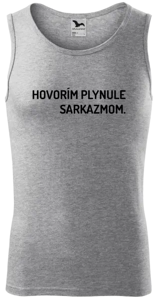 Pánske tielko Hovorím plynule sarkazmom