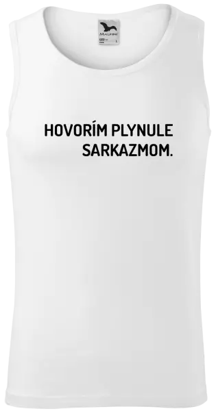 Pánske tielko Hovorím plynule sarkazmom