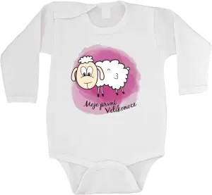 Dětské velikonoční body Moje první Velikonoce - ovečka