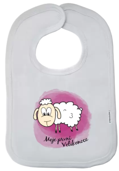 Dětský bryndák Moje první Velikonoce - ovečka