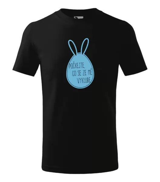 Dětské velikonoční tričko Počkejte, co se ze mě vyklube