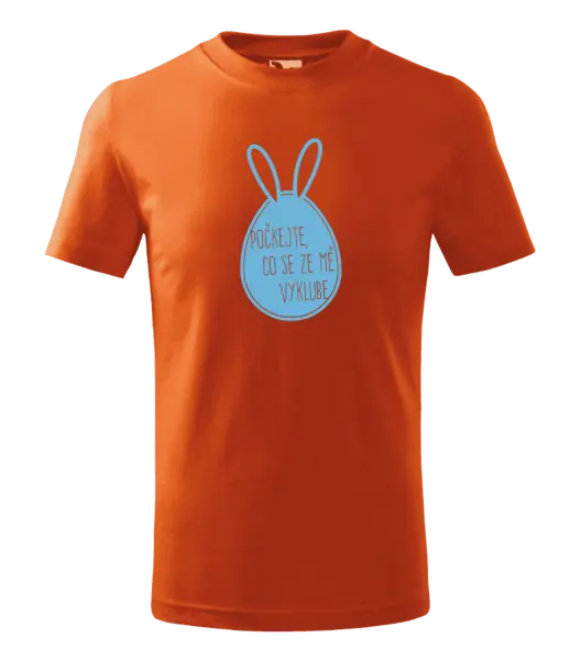 Dětské velikonoční tričko Počkejte, co se ze mě vyklube