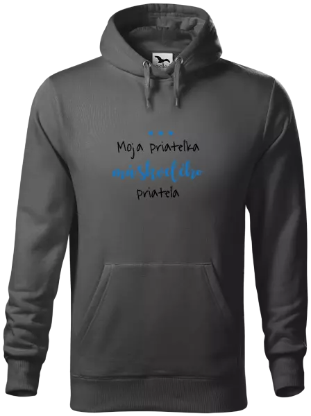 Pánska mikina Moja priateĺka má skvelého priateĺa