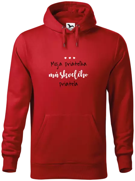 Pánska mikina Moja priateĺka má skvelého priateĺa