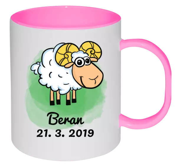 Plastový hrnek Beran 21. 3. až 20. 4.