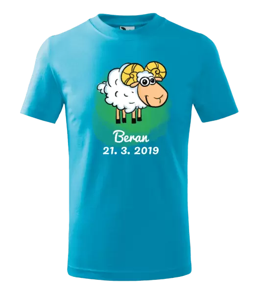 Dětské tričko Beran 21. 3. až 20. 4.