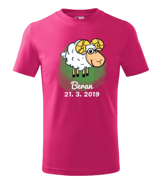 Dětské tričko Beran 21. 3. až 20. 4.