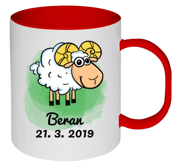 Plastový hrnek Beran 21. 3. až 20. 4.