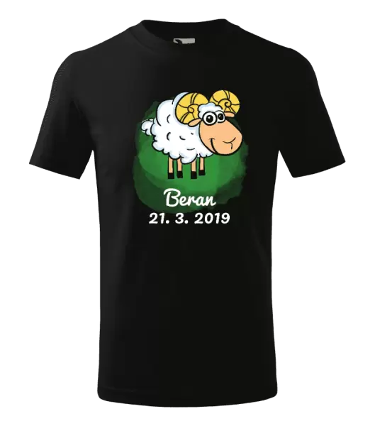 Dětské tričko Beran 21. 3. až 20. 4.
