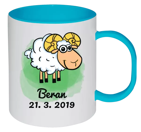 Plastový hrnek Beran 21. 3. až 20. 4.