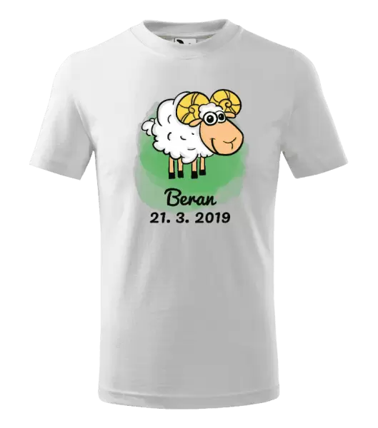 Dětské tričko Beran 21. 3. až 20. 4.