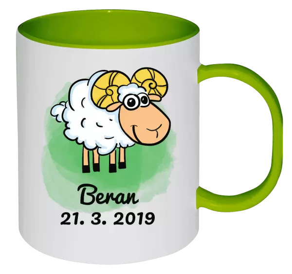 Plastový hrnek Beran 21. 3. až 20. 4.