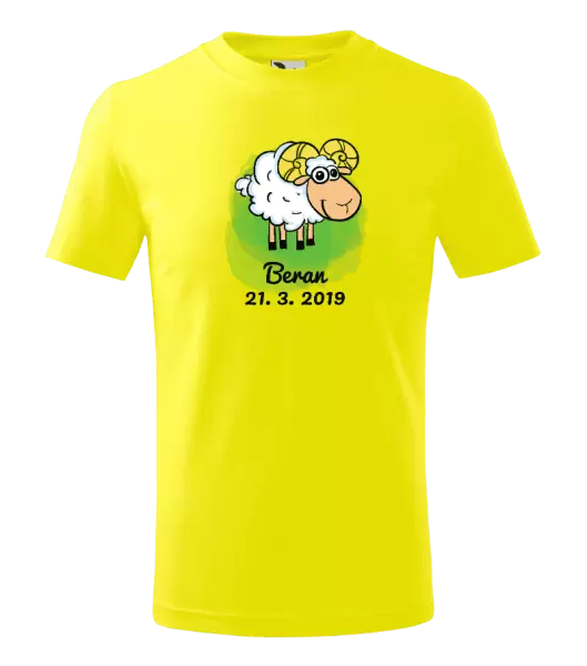 Dětské tričko Beran 21. 3. až 20. 4.